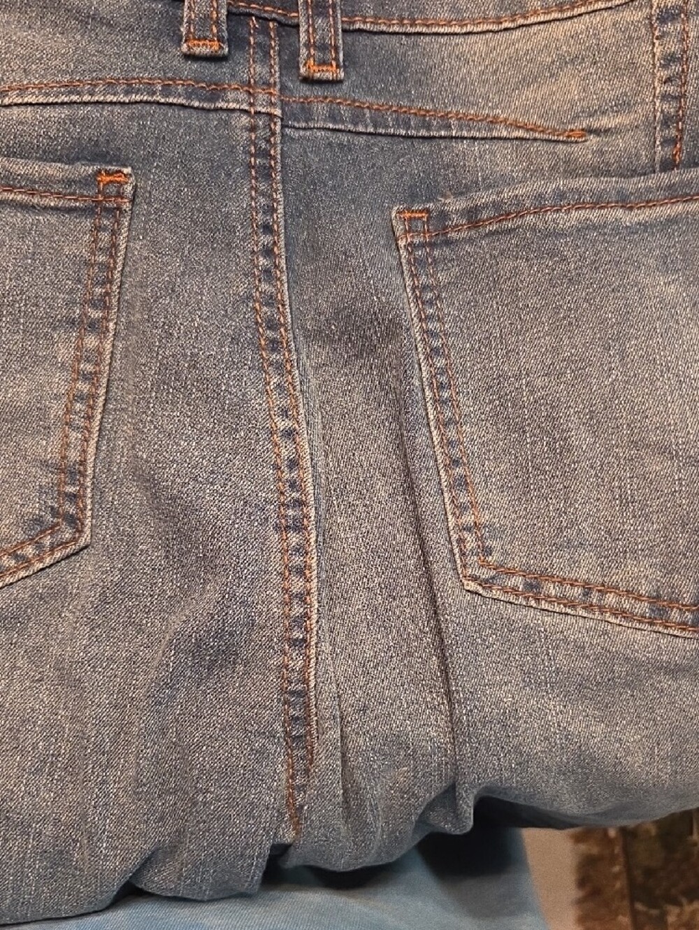 Miss Sparkling Dark Wash Wide Leg Jeans - Dark Blue - Picture 7 of 8